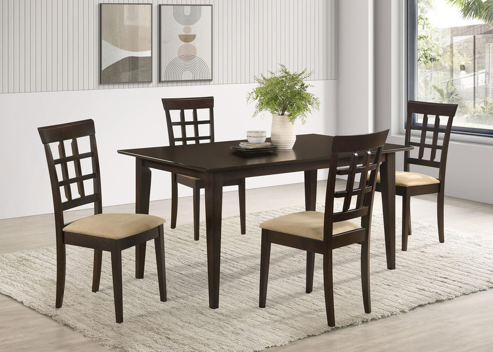 Gabriel 5-piece Rectangular 59-inch Dining Set Cappuccino