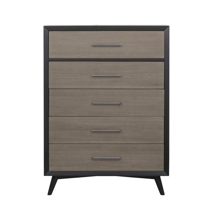 Raku 5 Drawer Chest in Gray 1711-9