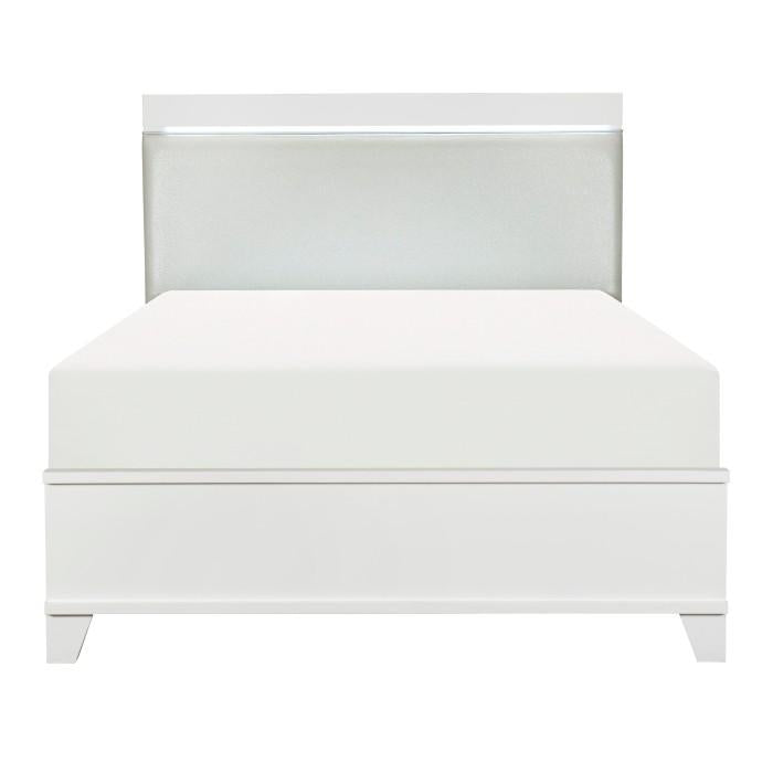 Kerren King Platform Bed in White 1678WK-1EK*
