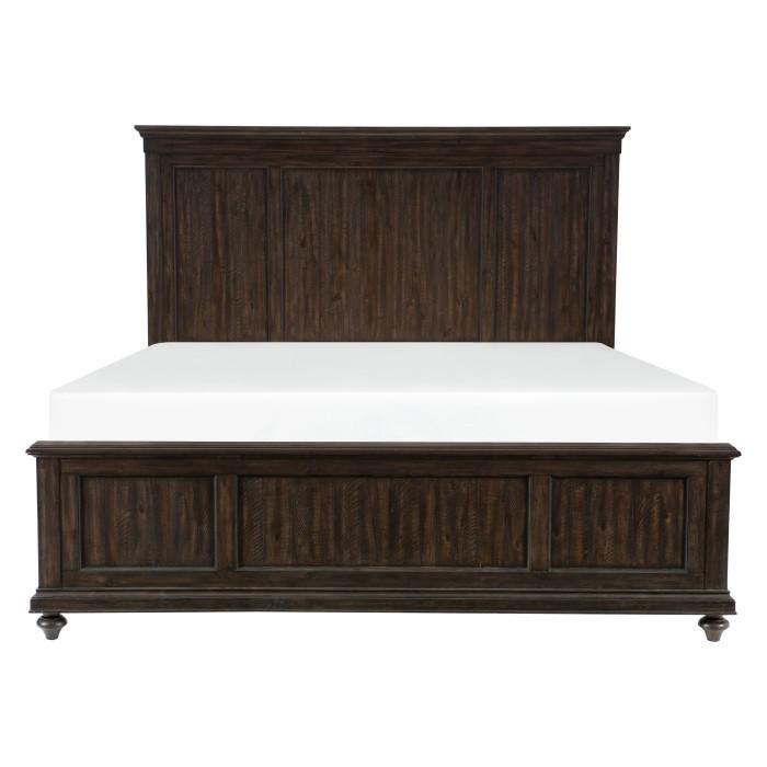 Cardona King Panel Bed in Driftwood Charcoal 1689K-1EK*