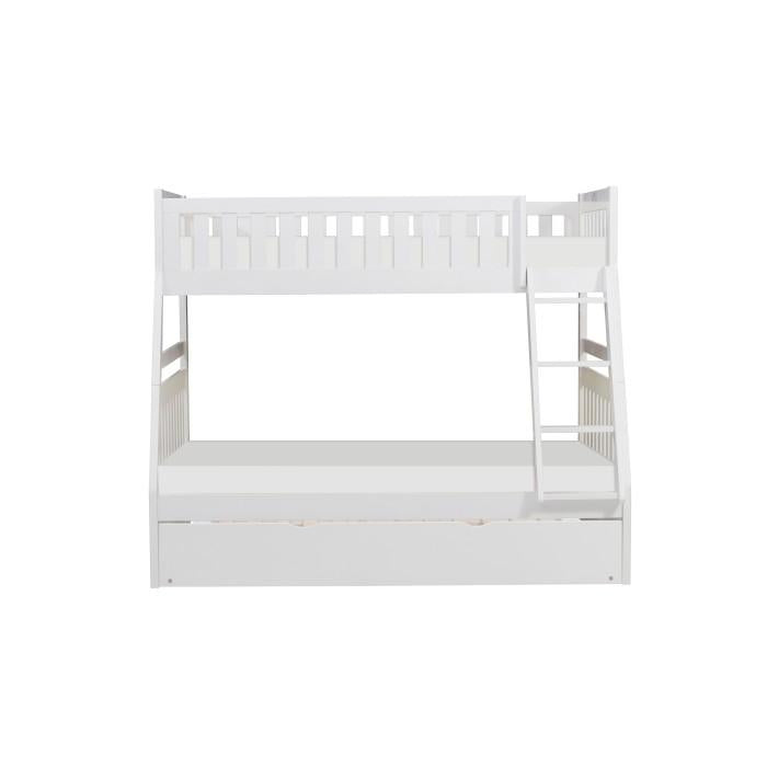 Galen Twin/Full Bunk Bed w/ Twin Trundle in White B2053TFW-1*R