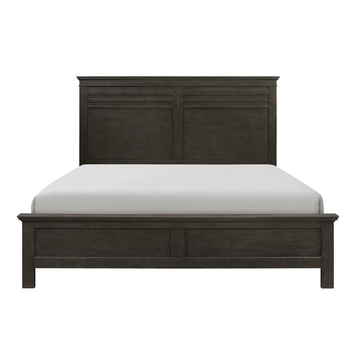 Blaire Farm King Panel Bed in Saddle Brown Wood 1675K-1EK*
