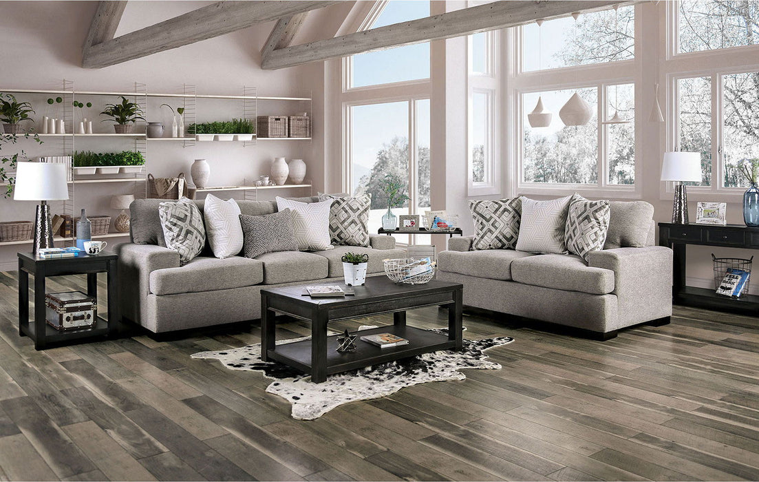 Polly - Loveseat - Light Gray