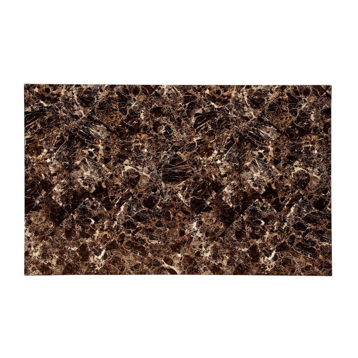 Elmore - Dining Table With Faux Marble Top - Antique Oak