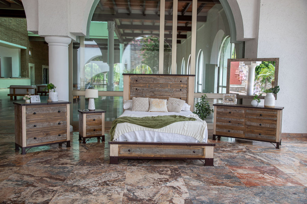 Antique - Multicolor Dresser - Light Brown