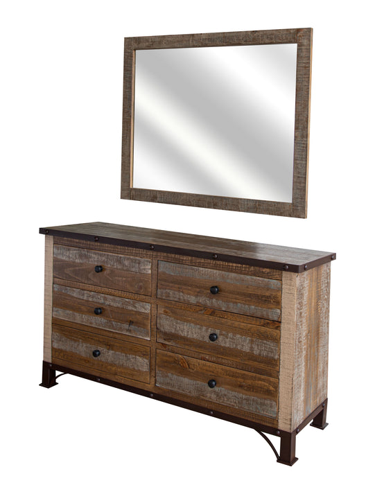 Antique - Multicolor Dresser - Light Brown