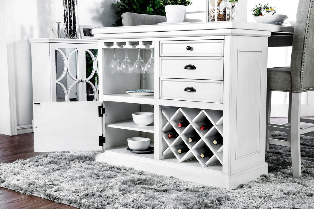 Sutton - Counter Ht. Table - Antique White