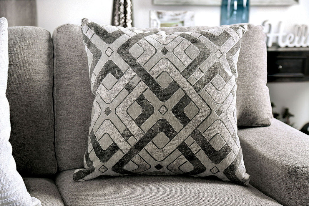 Polly - Loveseat - Light Gray