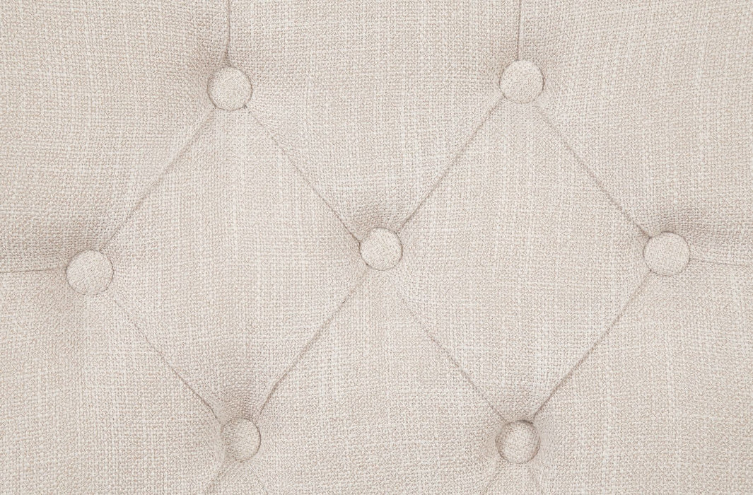 Gerardo - Side Chair (Set of 2) - Beige Linen & Weathered Espresso