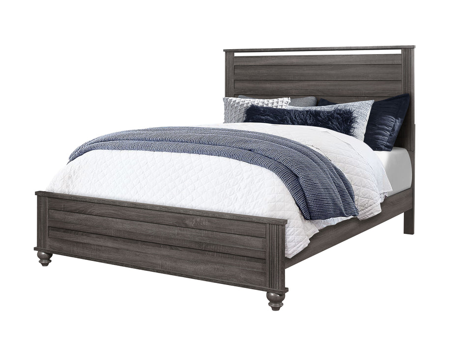 Gaston - King Bed - Gray