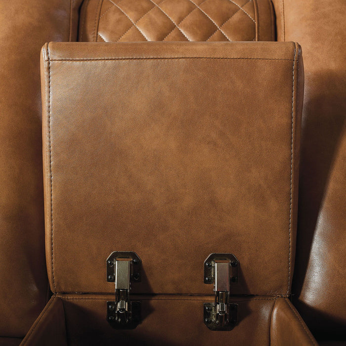 Alexia - Power Loveseat - Brown