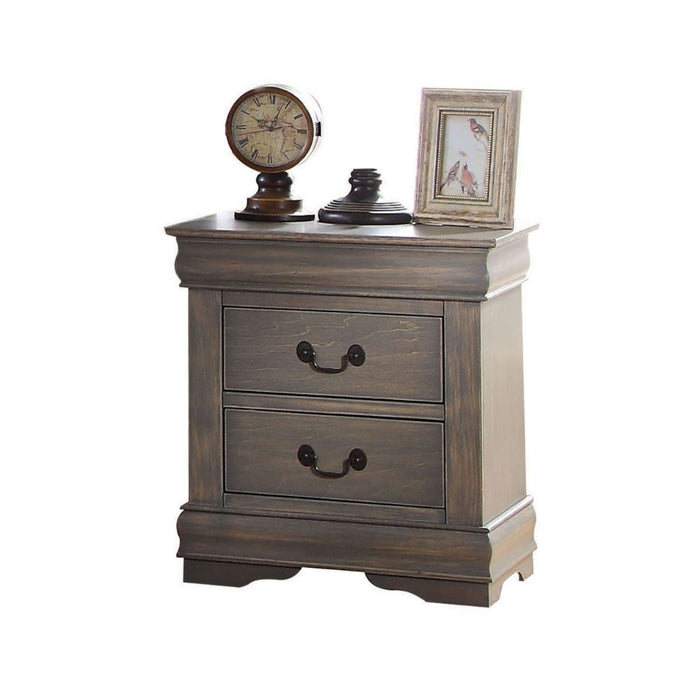 Louis Philippe - Nightstand - Antique Gray
